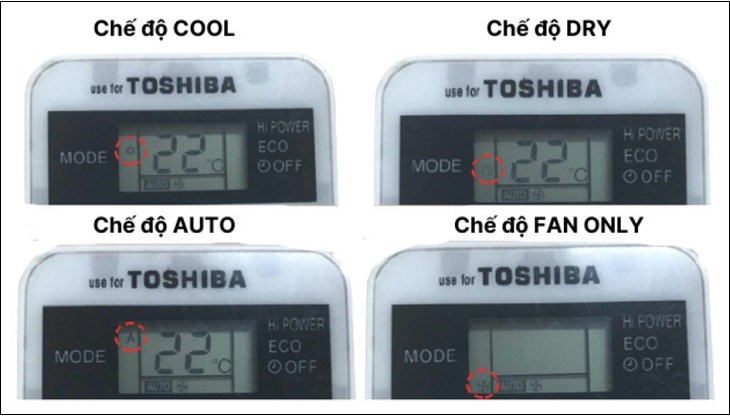 Cách sử dụng remote máy lạnh toshiba