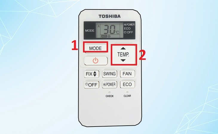 Cách sử dụng remote máy lạnh toshiba