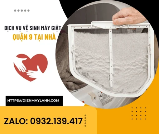 Dịch Vụ Vệ Sinh Máy Giặt Quận 9 Tại Nhà