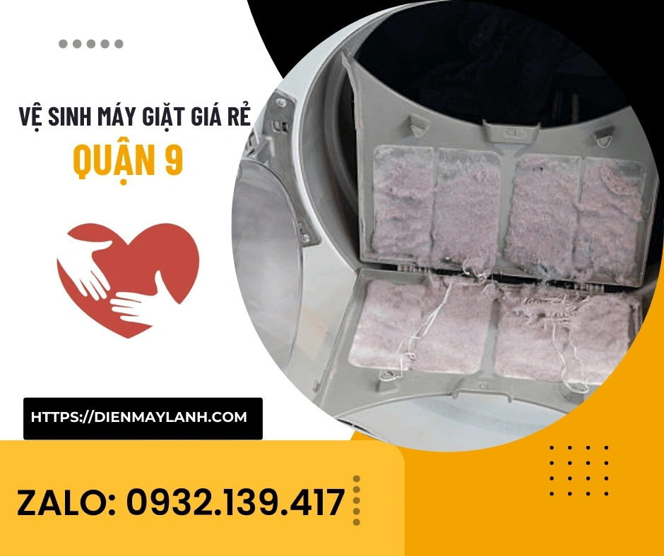Vệ Sinh Máy Giặt Giá Rẻ Quận 9