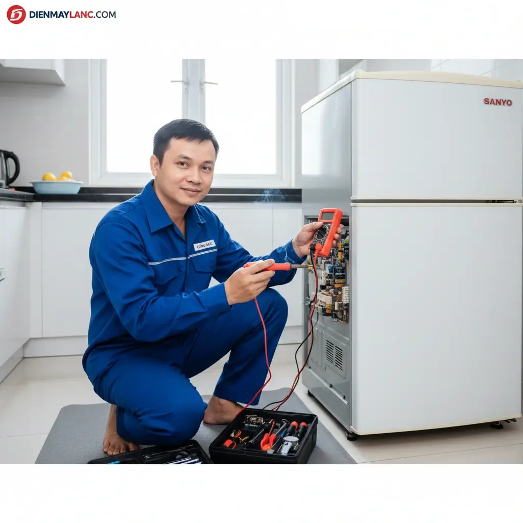 Thay thế linh kiện chính hãng khi sửa tủ lạnh Thủ Đức bảo hành 12 tháng