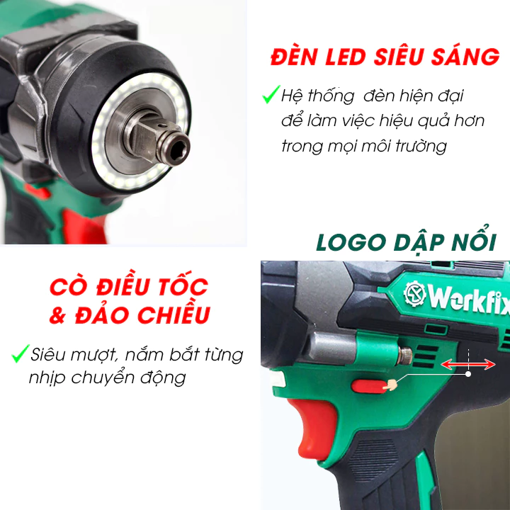 Máy Bắn Bulong 470N Workfix WF-IW470N