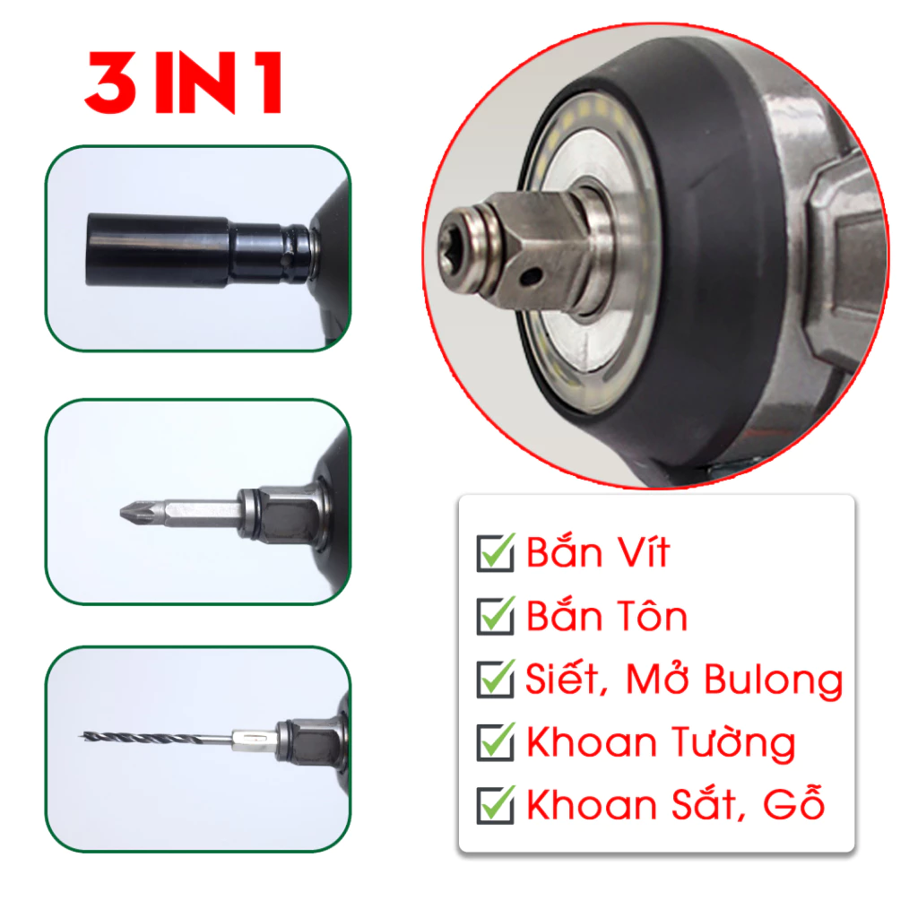 Máy Bắn Bulong 470N Workfix WF-IW470N