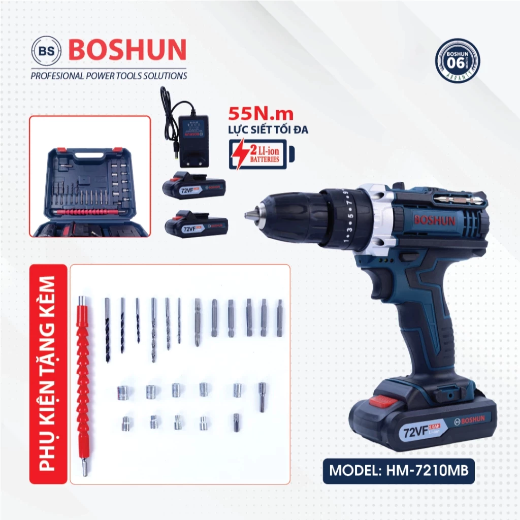Máy Khoan Pin Boshun
