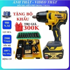 Máy Siết Bu-lông DeWalt 980Nm