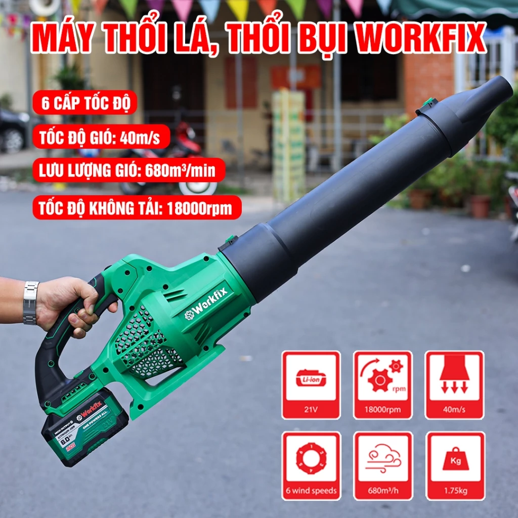 Máy Thổi Lá Workfix WF-TL680M