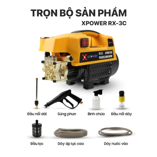 Máy Xịt Rửa Xe 3800W XPOWER RX-3C
