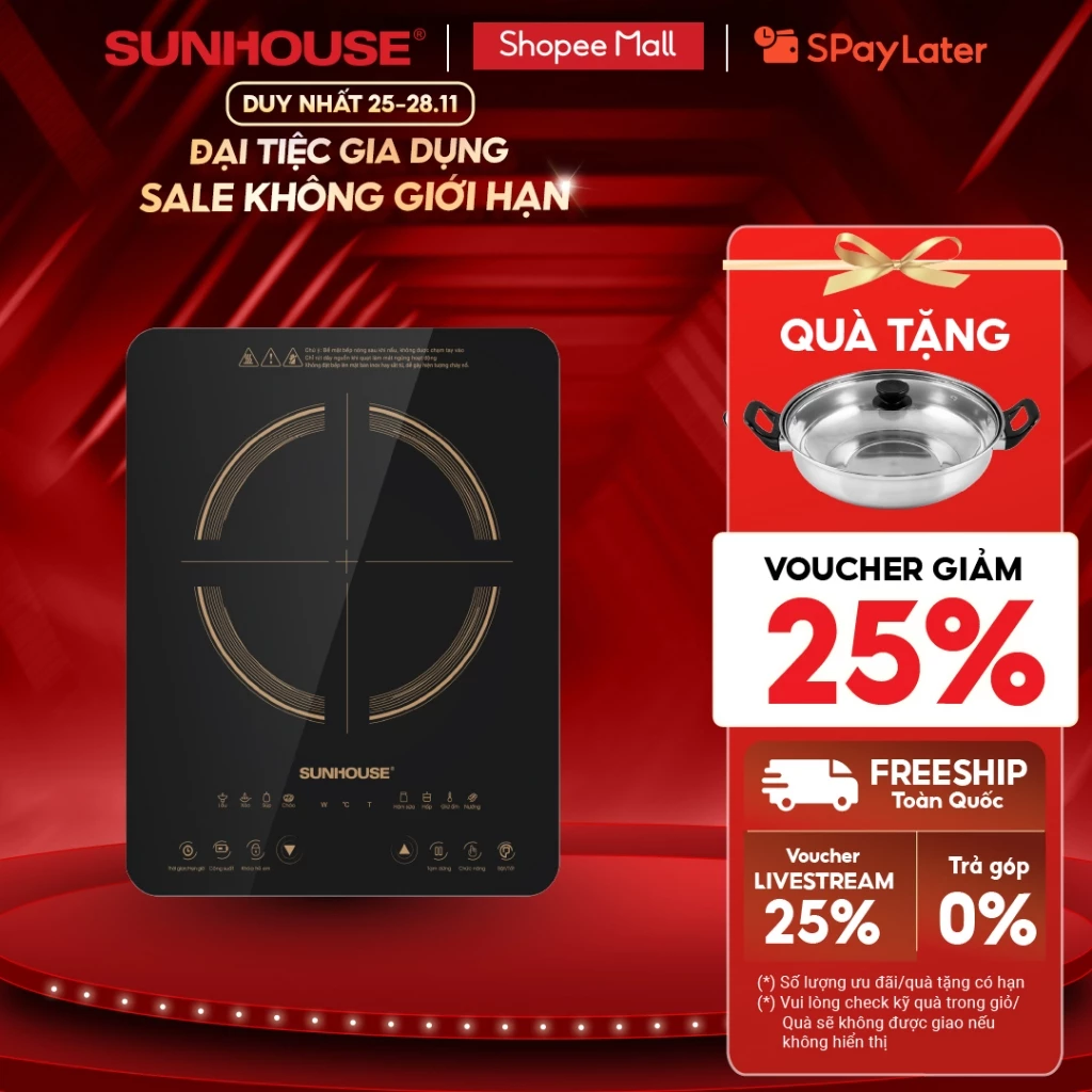 Bếp từ đơn Sunhouse SHD6803