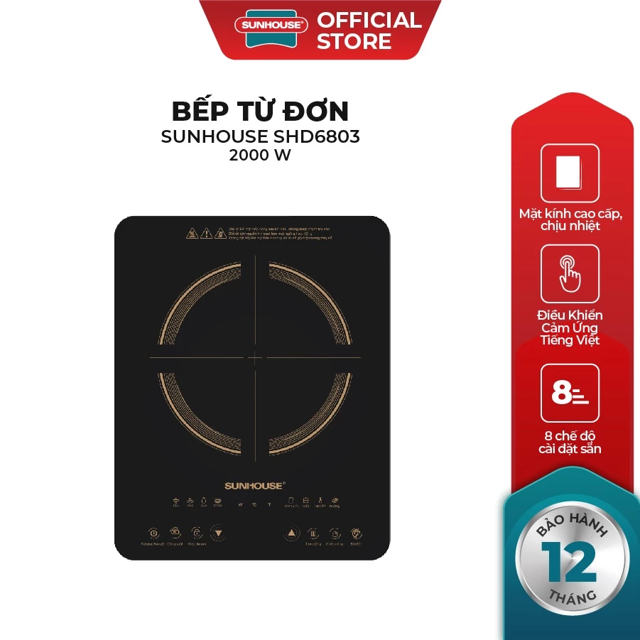 Bếp từ đơn Sunhouse SHD6803