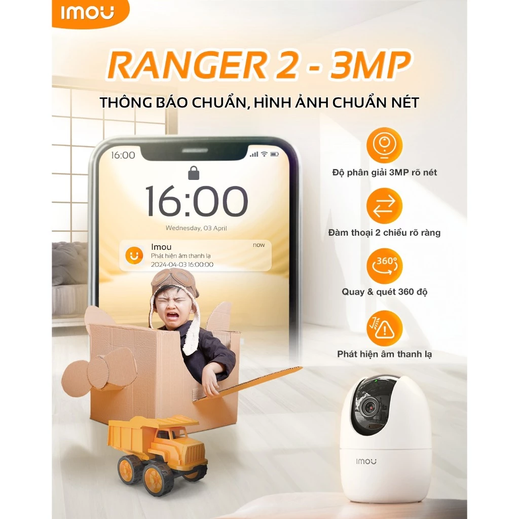 Camera Wifi Imou Ranger 2 A52P 5MP