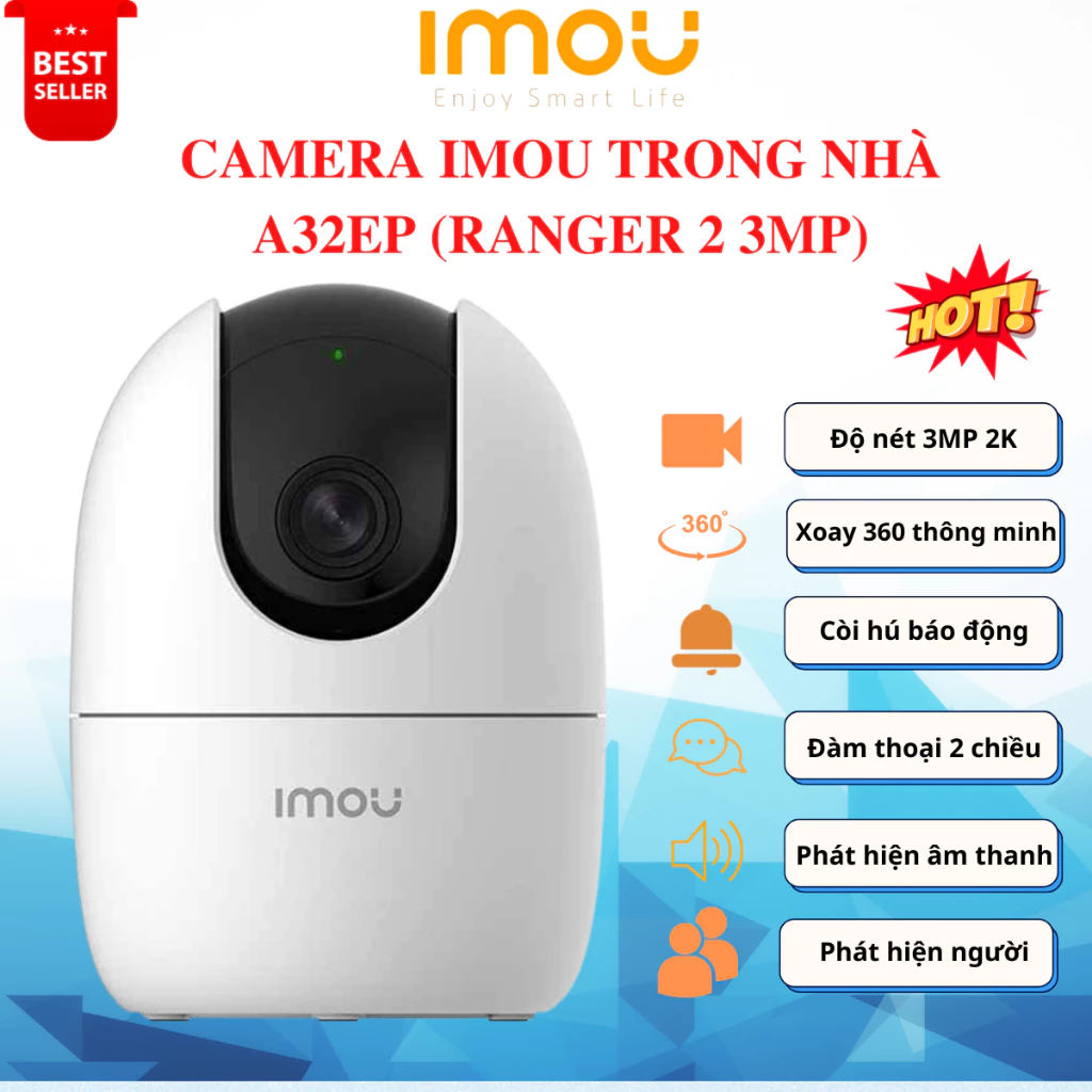 Camera Wifi Imou Ranger 2 A52P 5MP