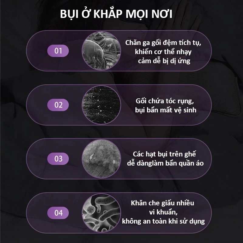 Máy Hút Bụi Giường Nệm Cầm Tay DURA