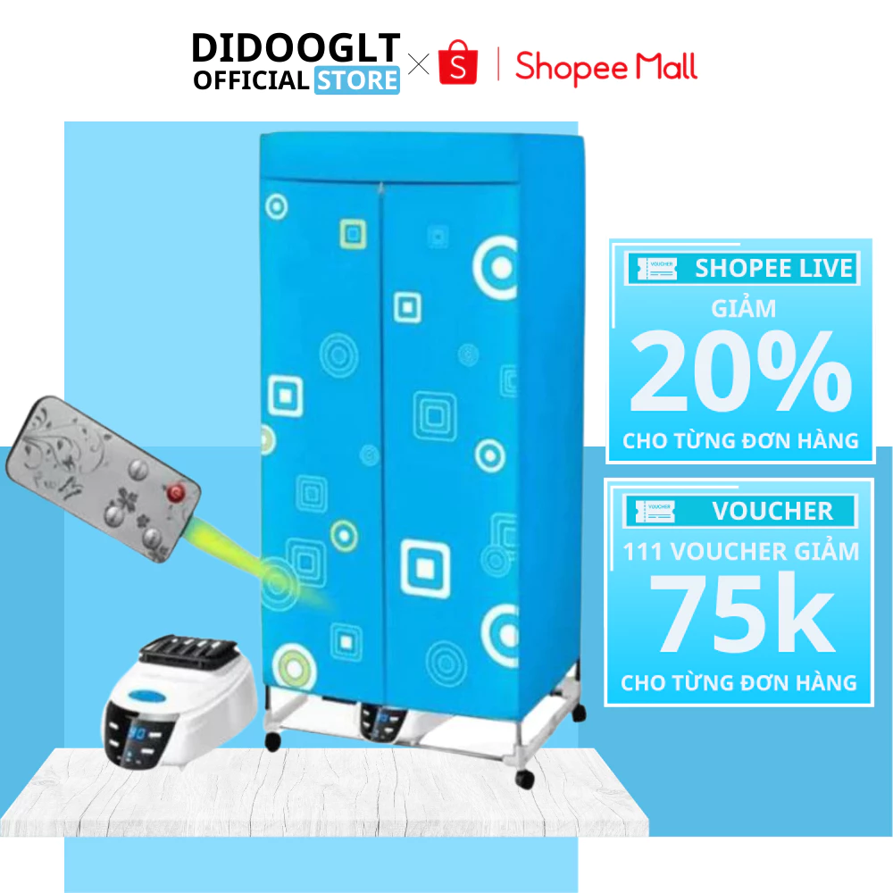 Tủ Sấy Quần Áo Có Điều Khiển Từ Xa