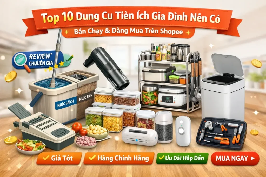 Top 10 Dụng Cụ Tiện Ích Gia Đình Nên Có