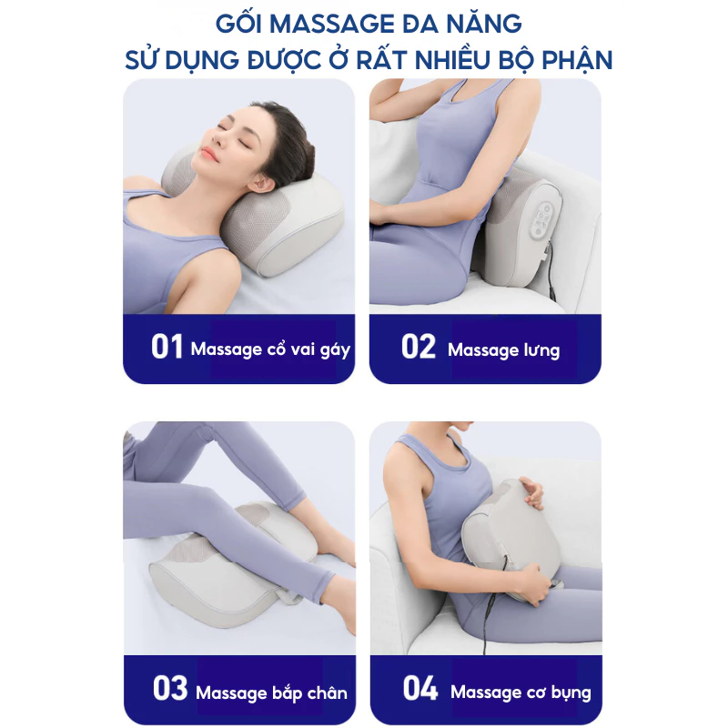 Gối Massage 3D Đảo Chiều DELAX GMC01