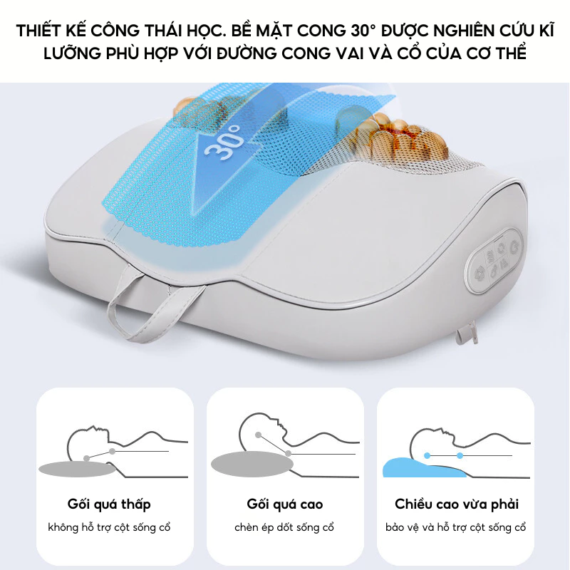 Gối Massage 3D Đảo Chiều DELAX GMC01