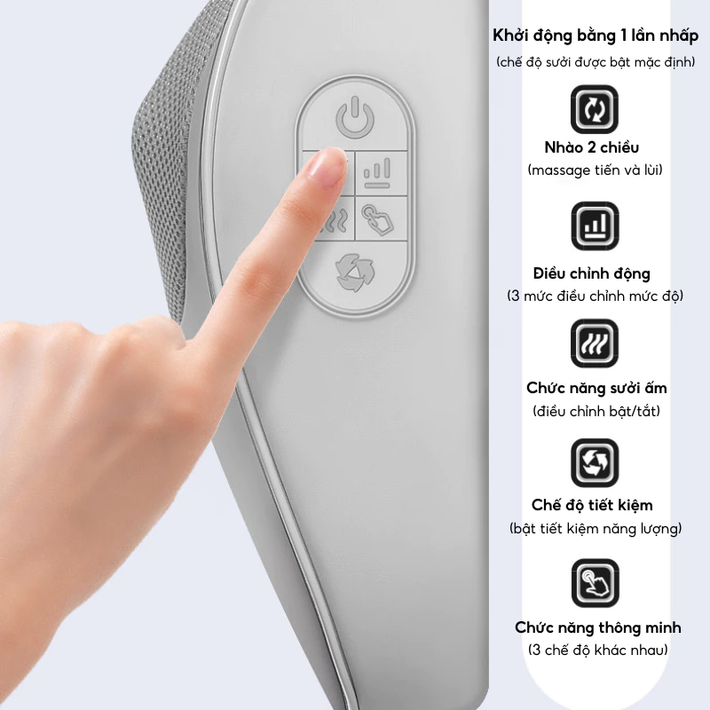 Gối Massage 3D Đảo Chiều DELAX GMC01