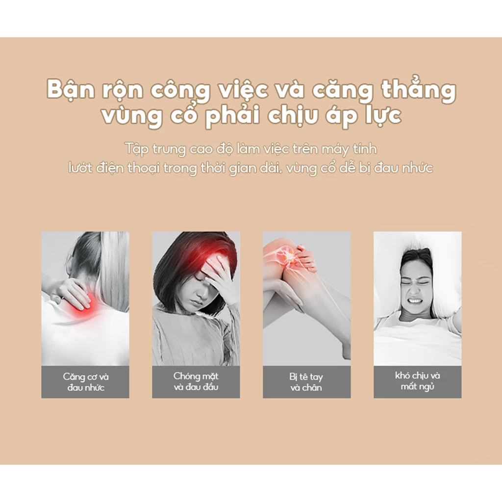Gối Massage Hồng Ngoại Bomidi MP1 Pro