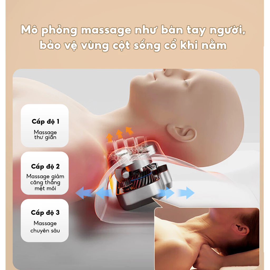 Gối Massage Hồng Ngoại Bomidi MP1 Pro