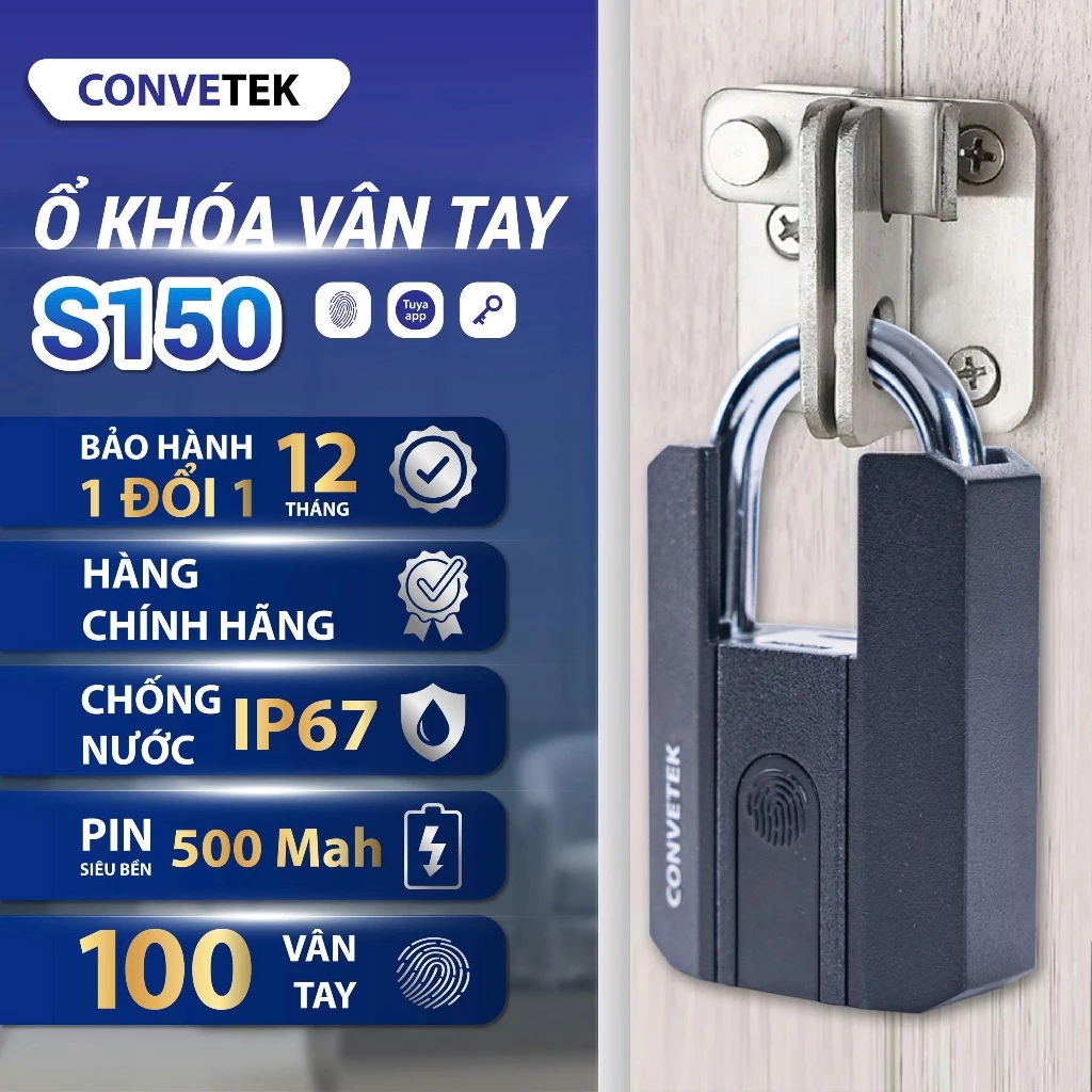 Khóa Vân Tay Convetek CV-S150