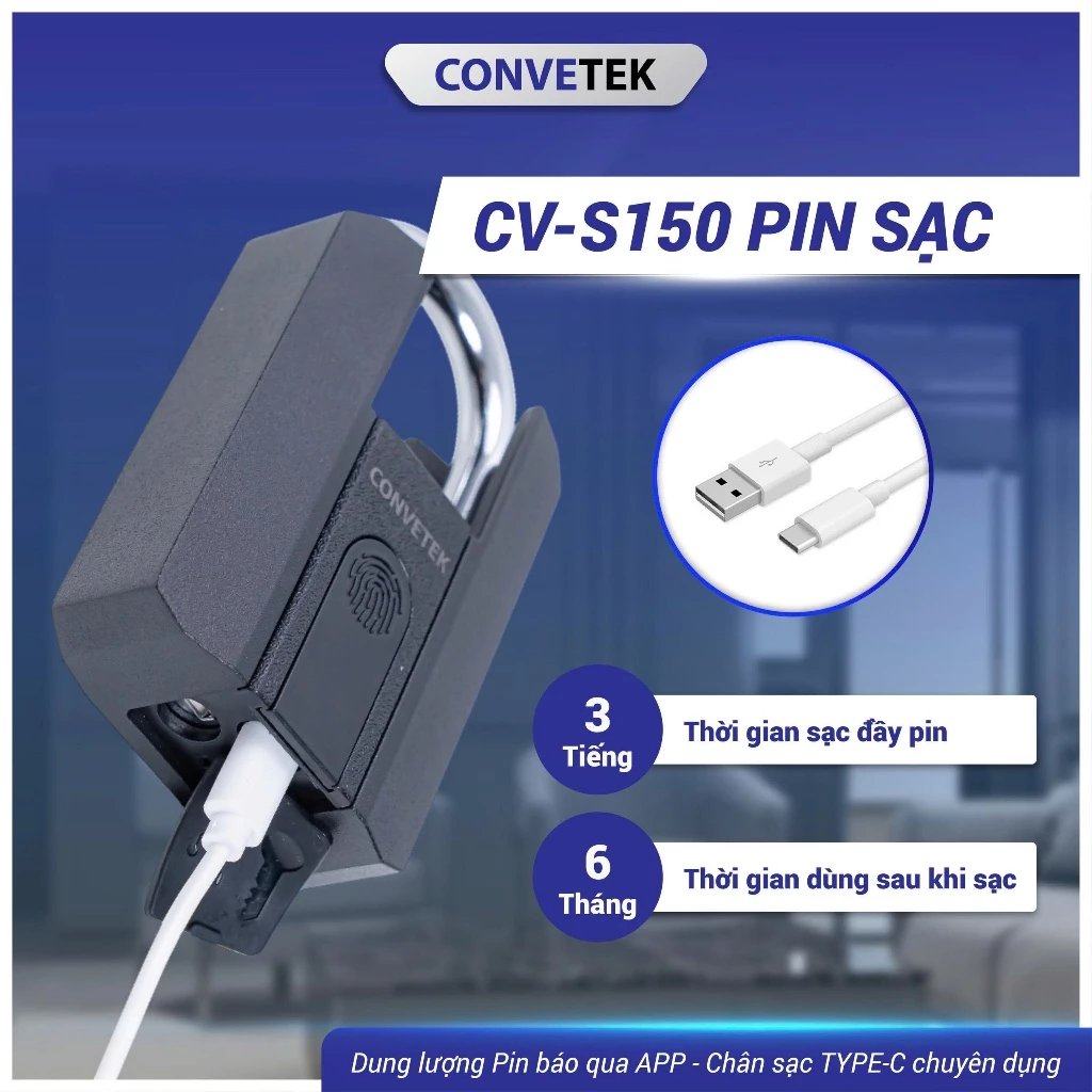 Khóa Vân Tay Convetek CV-S150