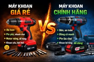 Máy Khoan Giá Rẻ vs Máy Khoan Chính Hãng