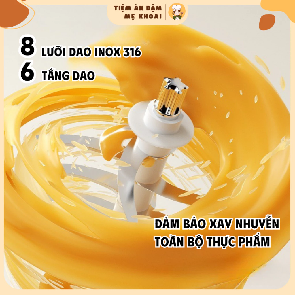 Máy Xay Coco Bear 8 Lưỡi