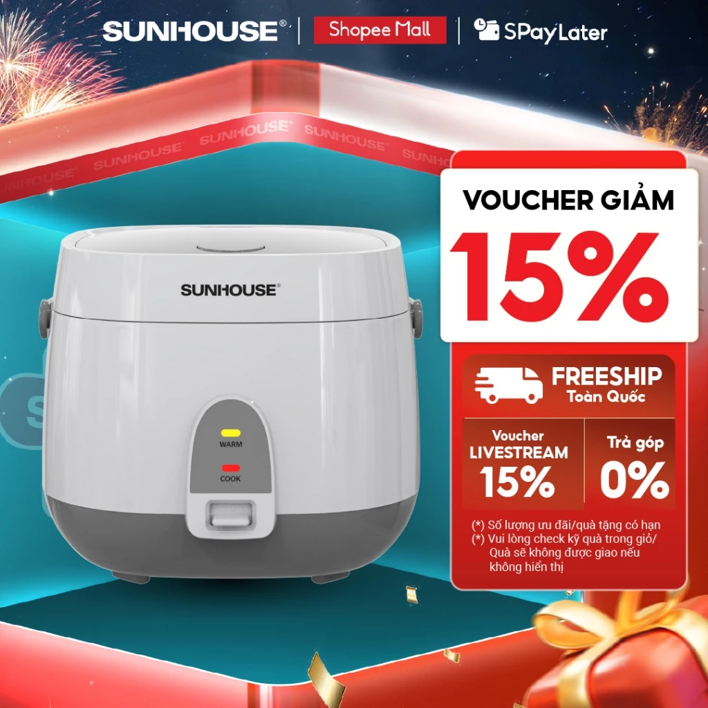Nồi Cơm Điện Sunhouse SHD8611 1.8L