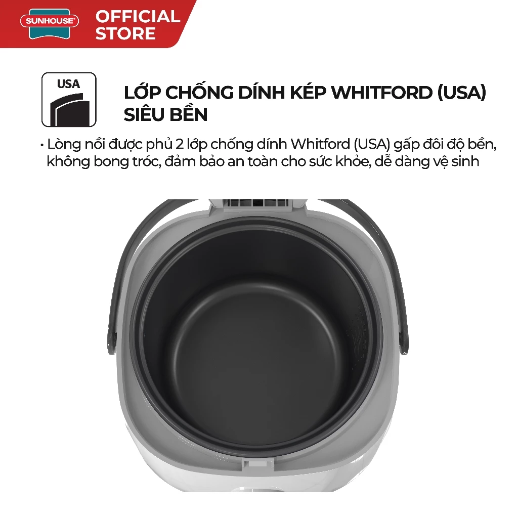 Nồi Cơm Điện Sunhouse SHD8611 1.8L