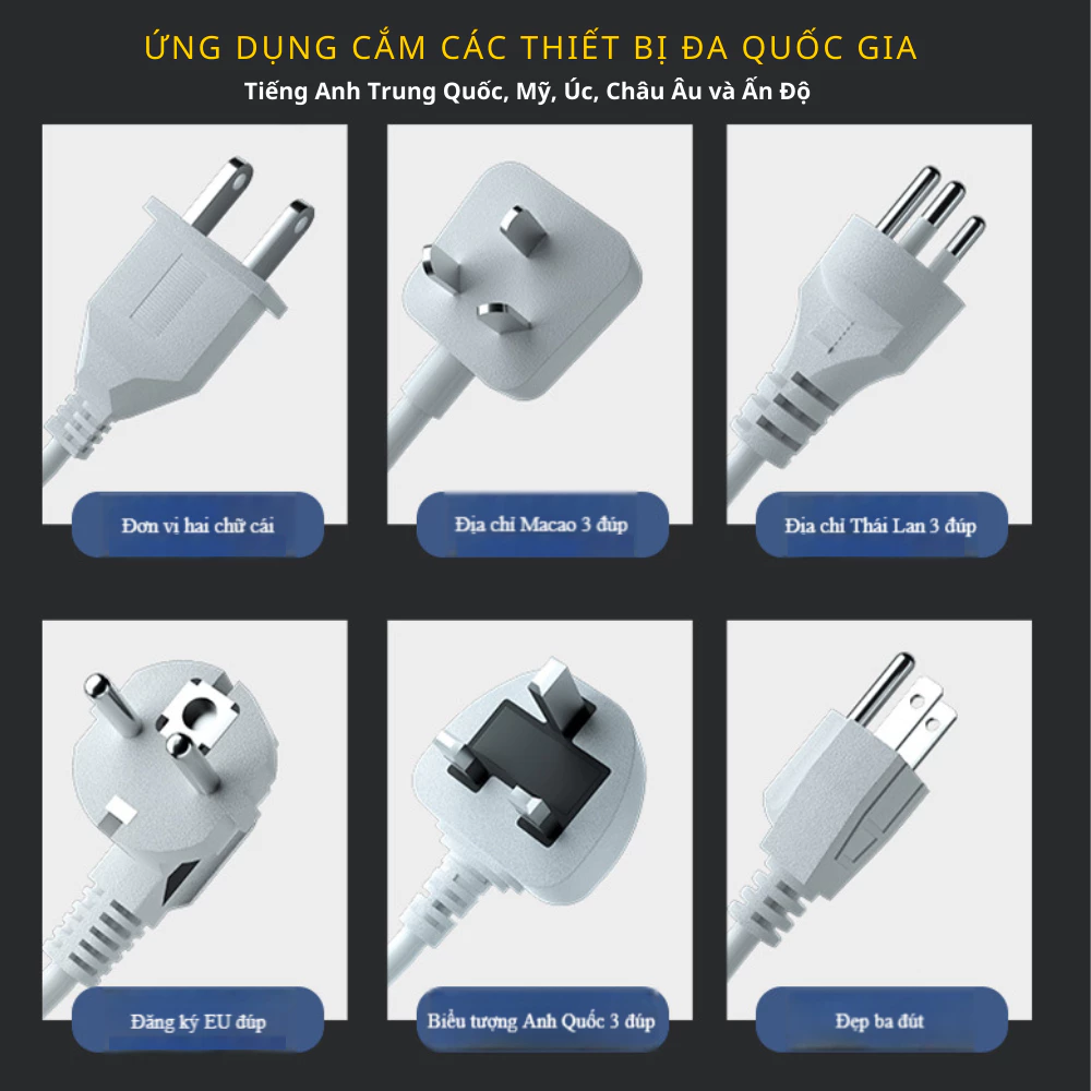 Ổ Cắm Điện Đa Năng Tích Hợp USB