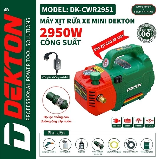 Máy Rửa Xe Gia Đình Công Suất Lớn