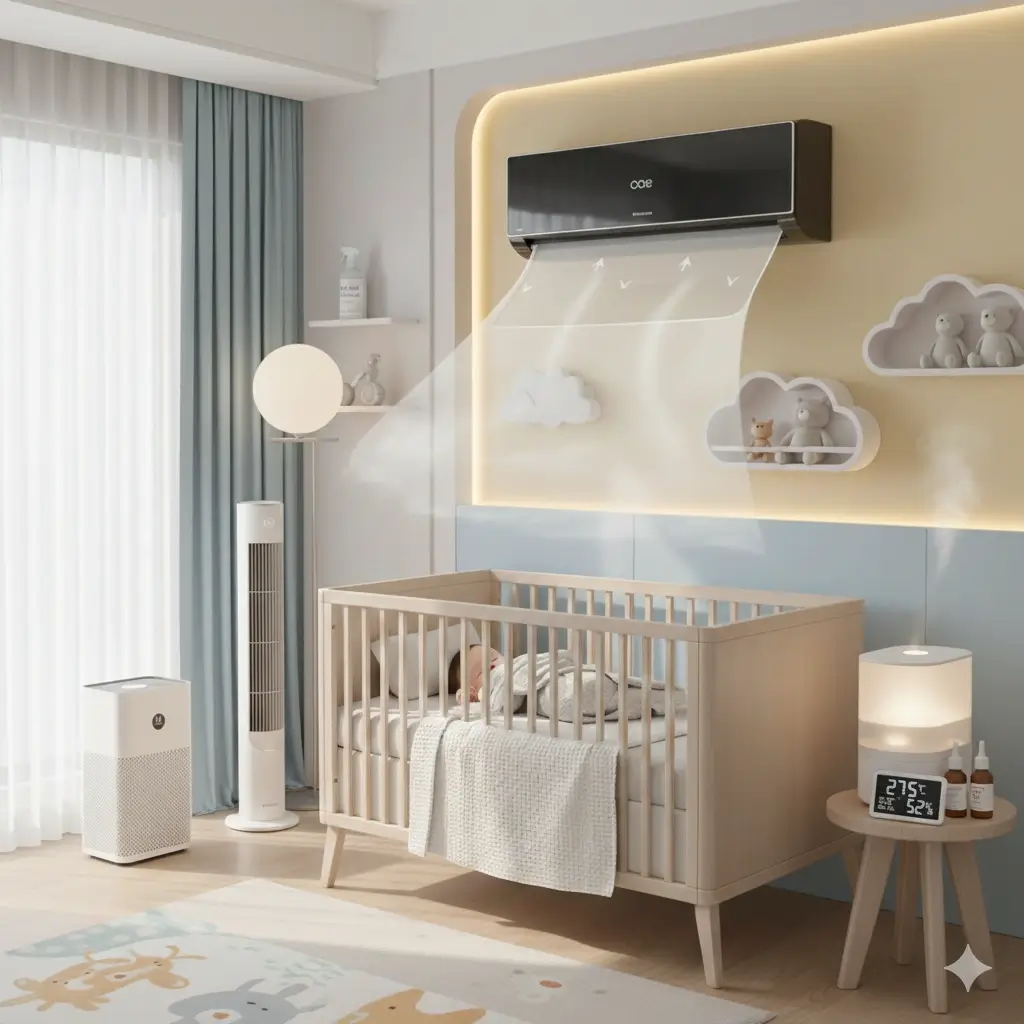 Bé bị viêm họng khi nằm máy lạnh 5 cách phòng tránh hiệu quả