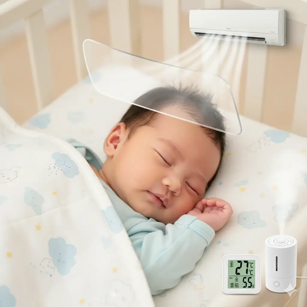 Cách cho trẻ nằm điều hòa không bị ốm 5 Quy tắc vàng