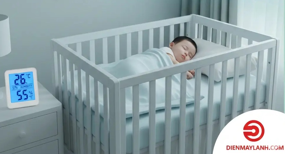 Cách cho trẻ nằm điều hòa không bị ốm: 5 Quy tắc vàng