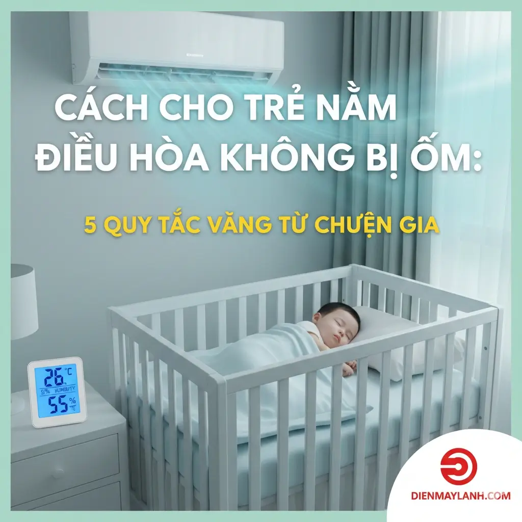 Cách cho trẻ nằm điều hòa không bị ốm 5 Quy tắc vàng