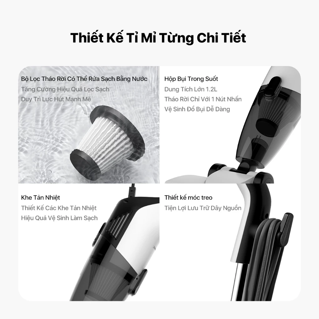 Máy Hút Bụi Cầm Tay Deerma DX120C