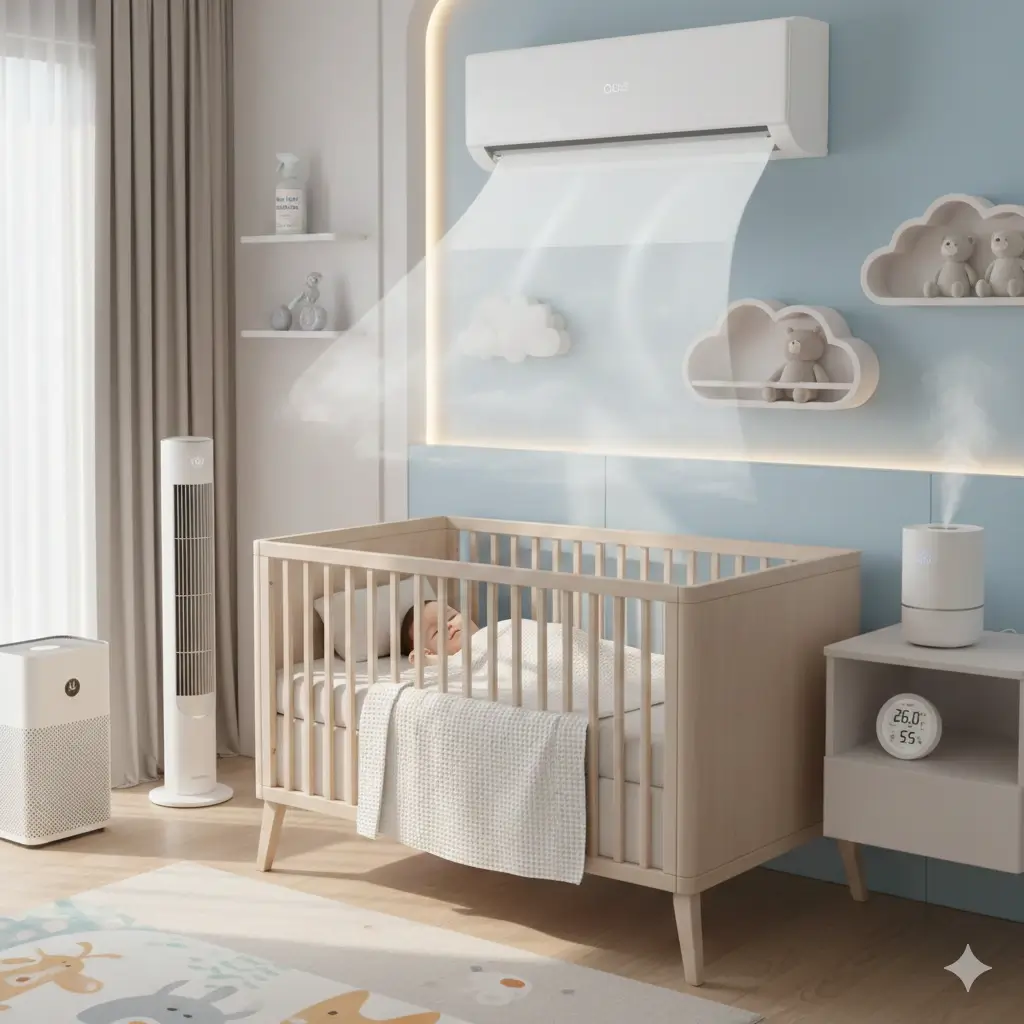 Tại sao trẻ nằm điều hòa bị ho 3 nguyên nhân phổ biến nhất