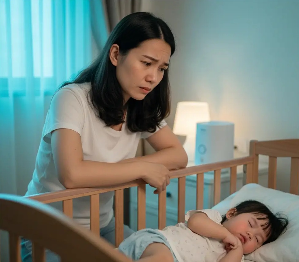 Tại sao bé bị viêm họng khi nằm máy lạnh?