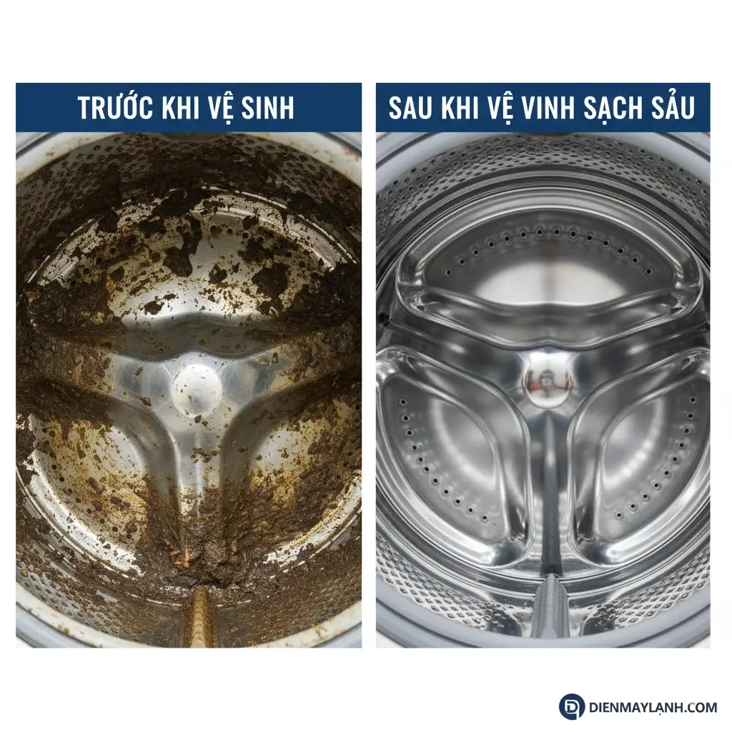 vệ sinh máy giặt Thủ Đức định kỳ từ 6-12 tháng/lần mang lại 4 lợi ích