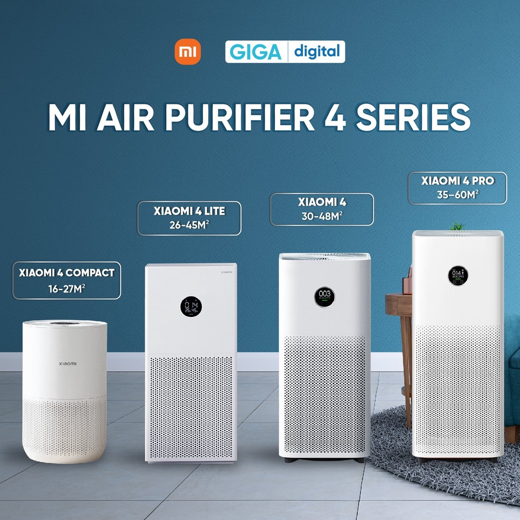 Máy lọc không khí Xiaomi Smart Air Purifier 4 - Bản Quốc Tế, BH 12 Tháng