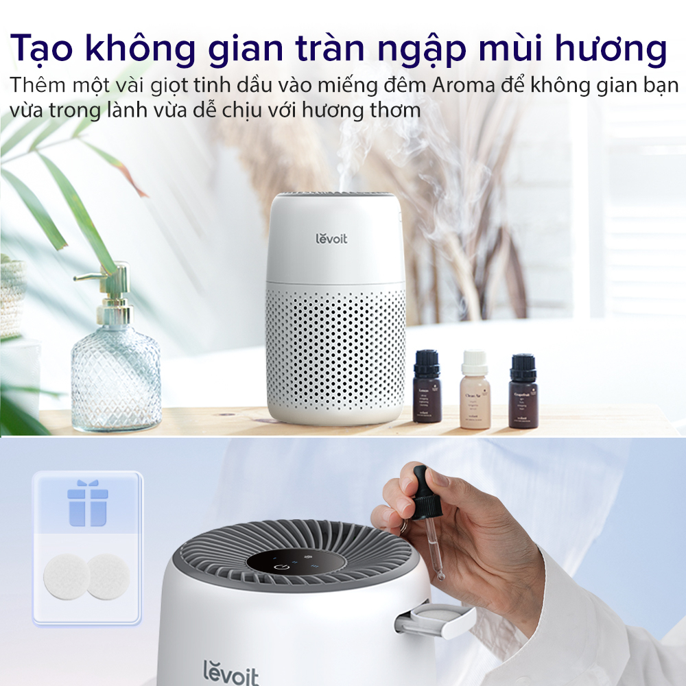 Máy Lọc Không Khí Levoit Core Mini 15m2 | Lõi HEPA 3 Lớp & Tinh Dầu