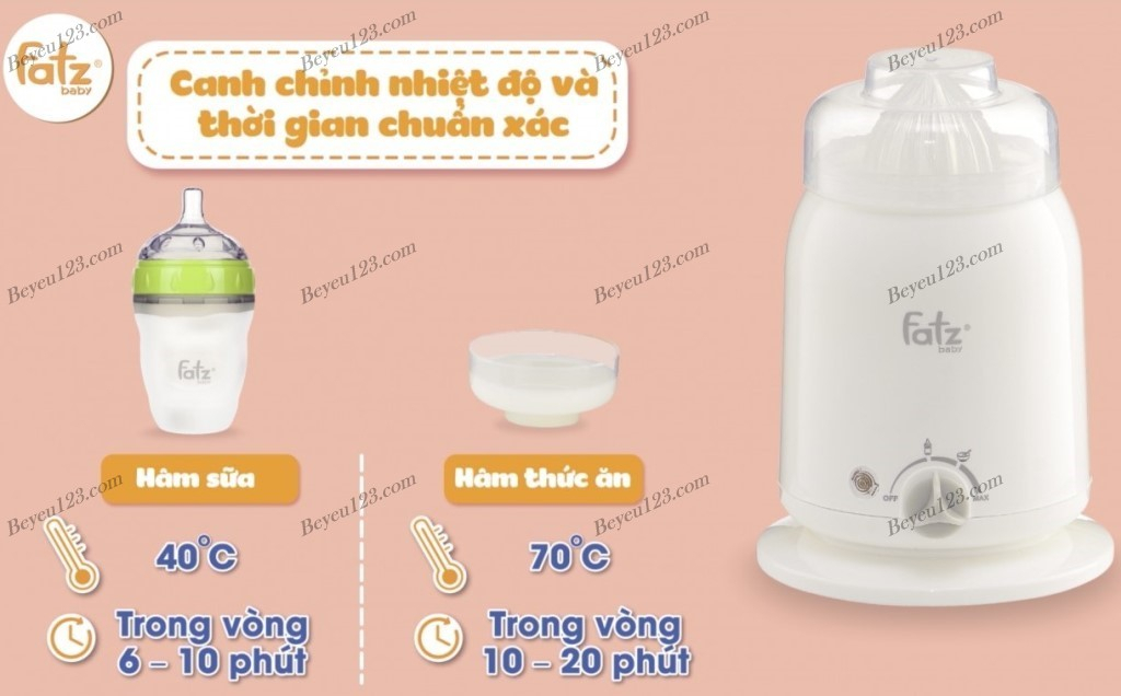 Máy tiệt trùng bình sữa FatzBaby FB3002SL (Mono 2) - 4 Chức Năng Tiện Lợi