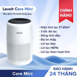 Máy Lọc Không Khí Levoit Core Mini 15m2 | Lõi HEPA 3 Lớp & Tinh Dầu