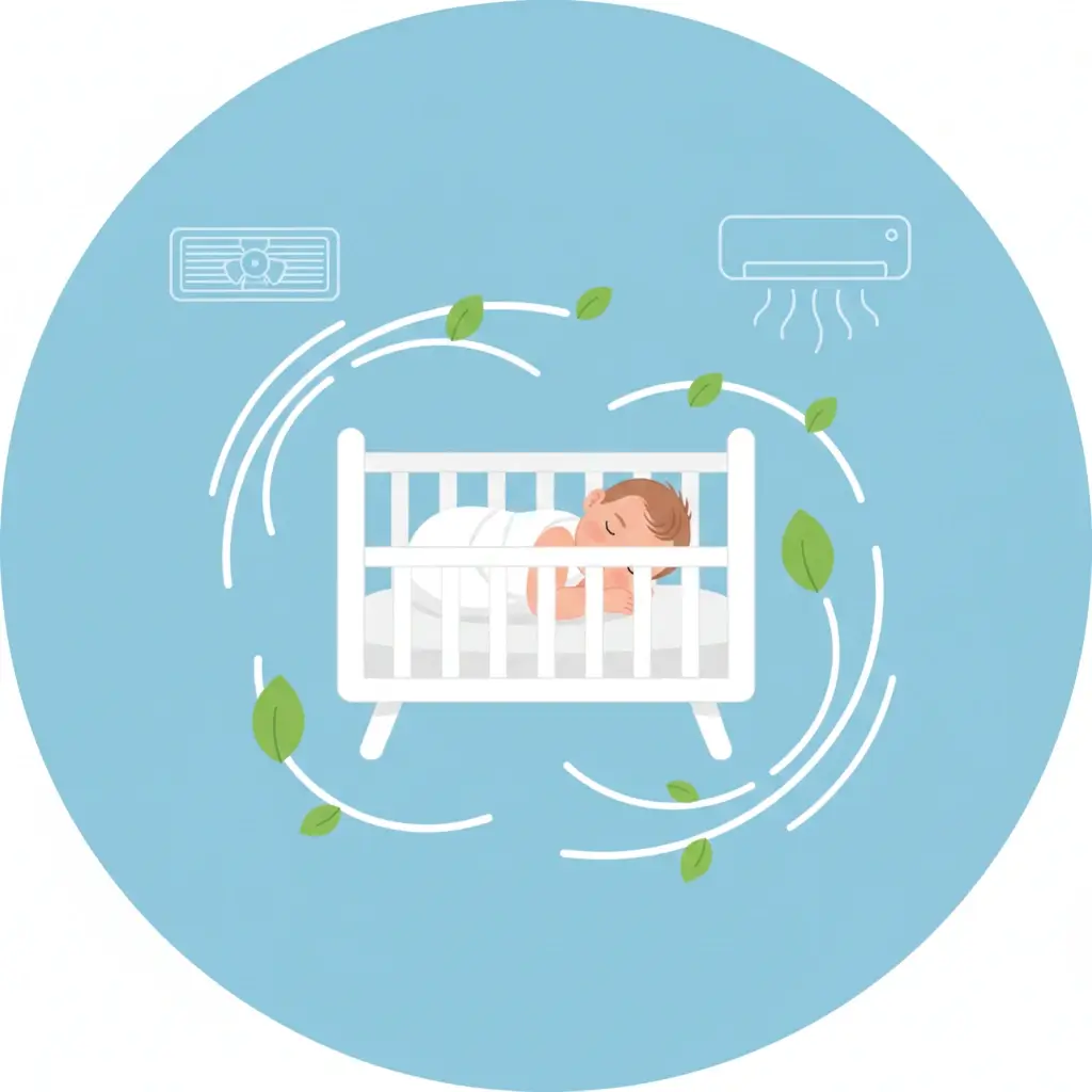 Có nên bật quạt thông gió trong phòng trẻ sơ sinh 5 lợi ích bất ngờ cho bé