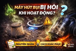 Máy hút bụi bị hôi khi hoạt động Nguyên nhân và cách xử lý triệt để