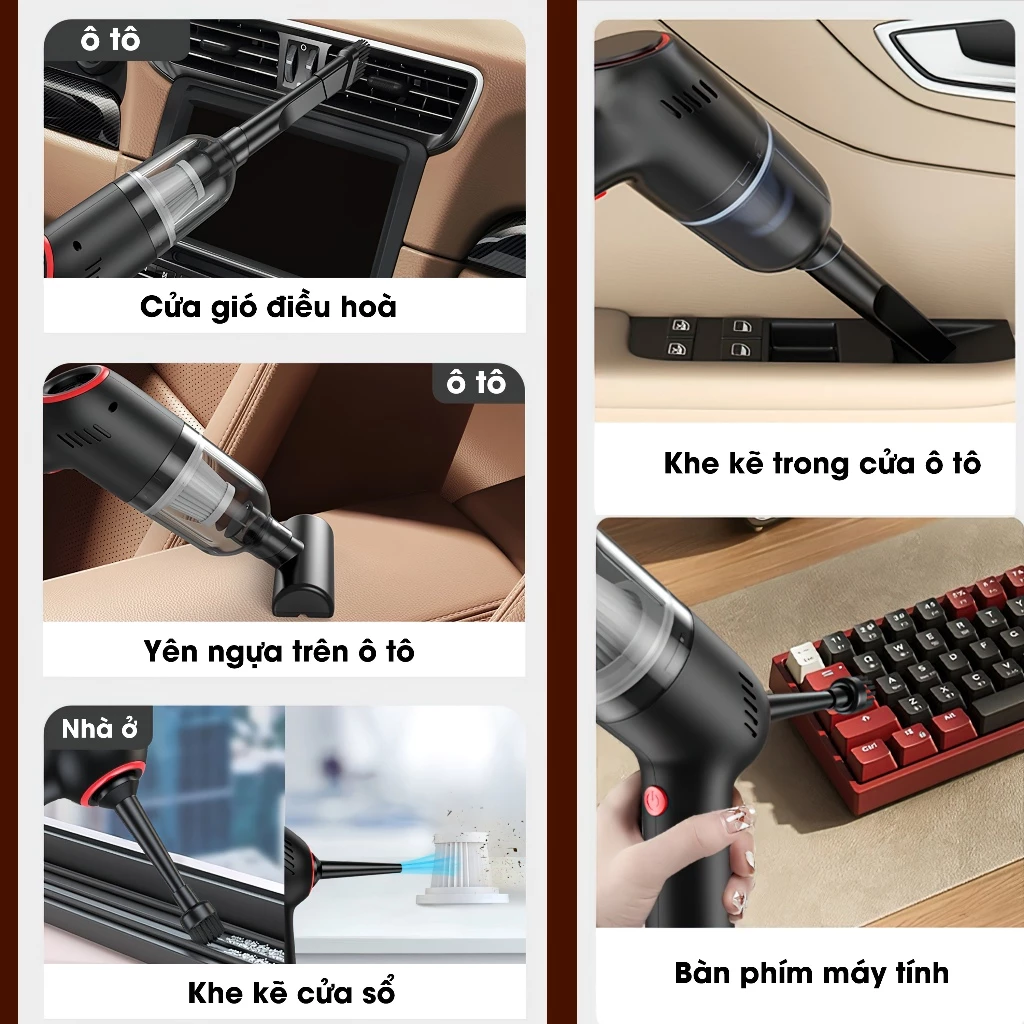 Máy hút bụi cầm tay mini không dây SHANEN