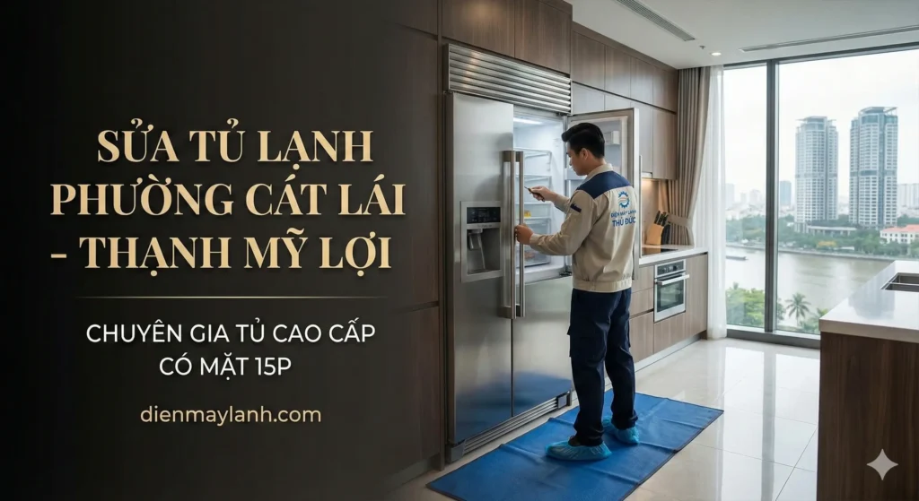 SỬA TỦ LẠNH PHƯỜNG CÁT LÁI (THẠNH MỸ LỢI) CHUYÊN TỦ VIP, TÁC PHONG 5 SAO [2026]