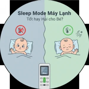 Sự thật về chế độ Sleep Mode của máy lạnh Tốt hay hại cho sức khỏe bé