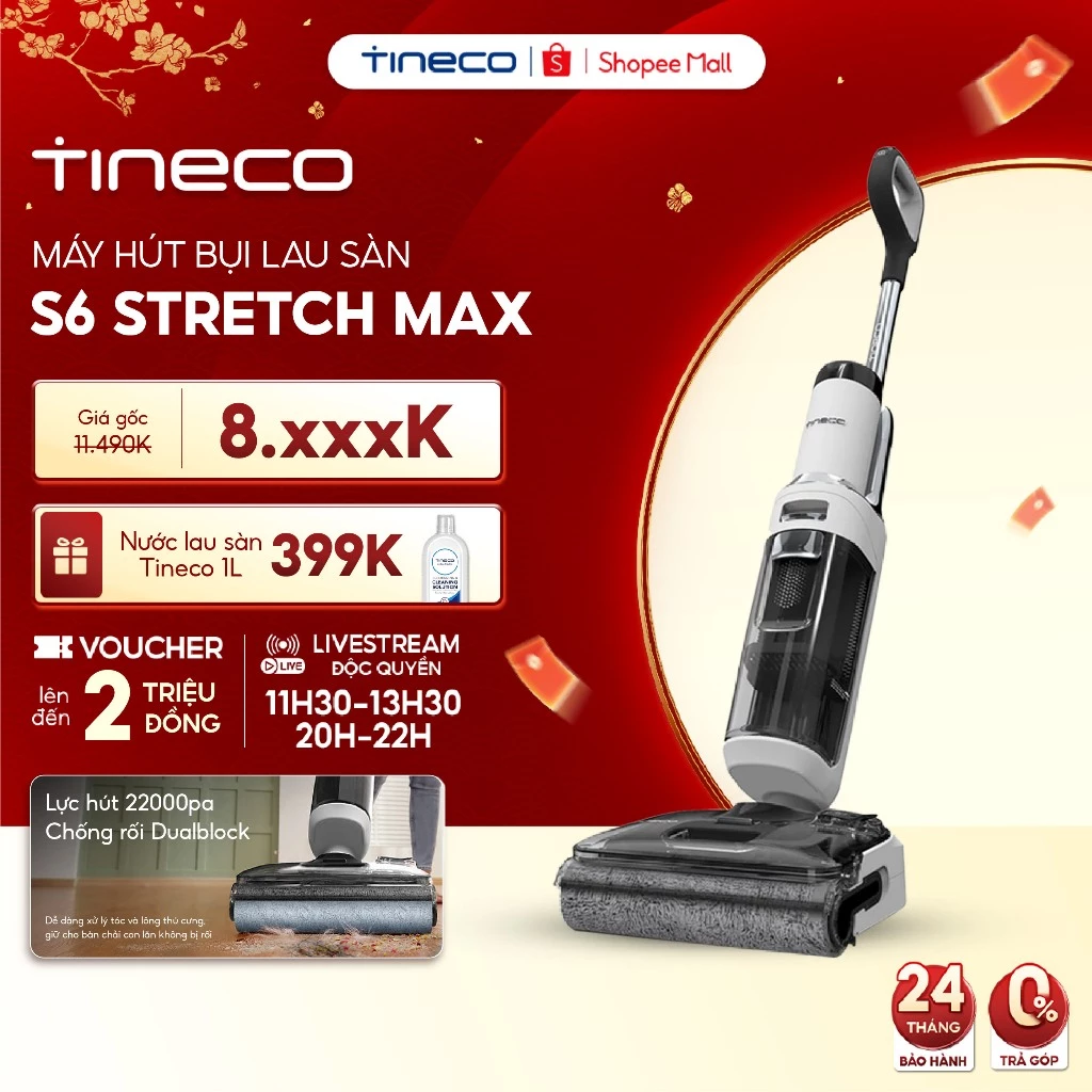 máy hút bụi lau sàn Tineco Floor One S6 Stretch ProMax