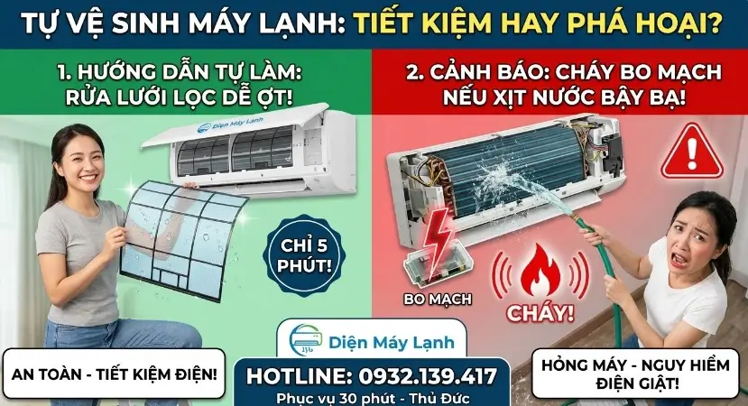 Hướng Dẫn Tự Vệ Sinh Máy Lạnh Tại Nhà